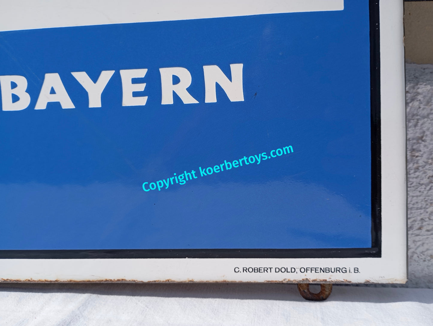 Emailschild Zeltbräu Bayern