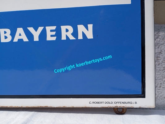 Emailschild Zeltbräu Bayern
