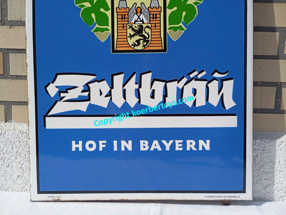 Emailschild Zeltbräu Bayern