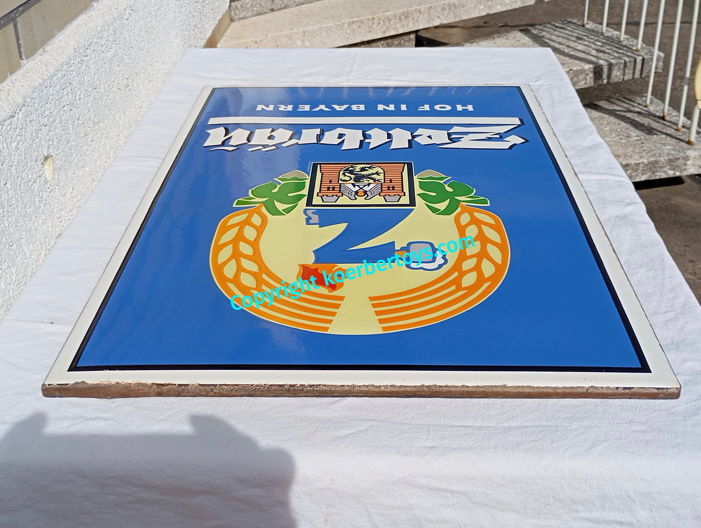 Emailschild Zeltbräu Bayern