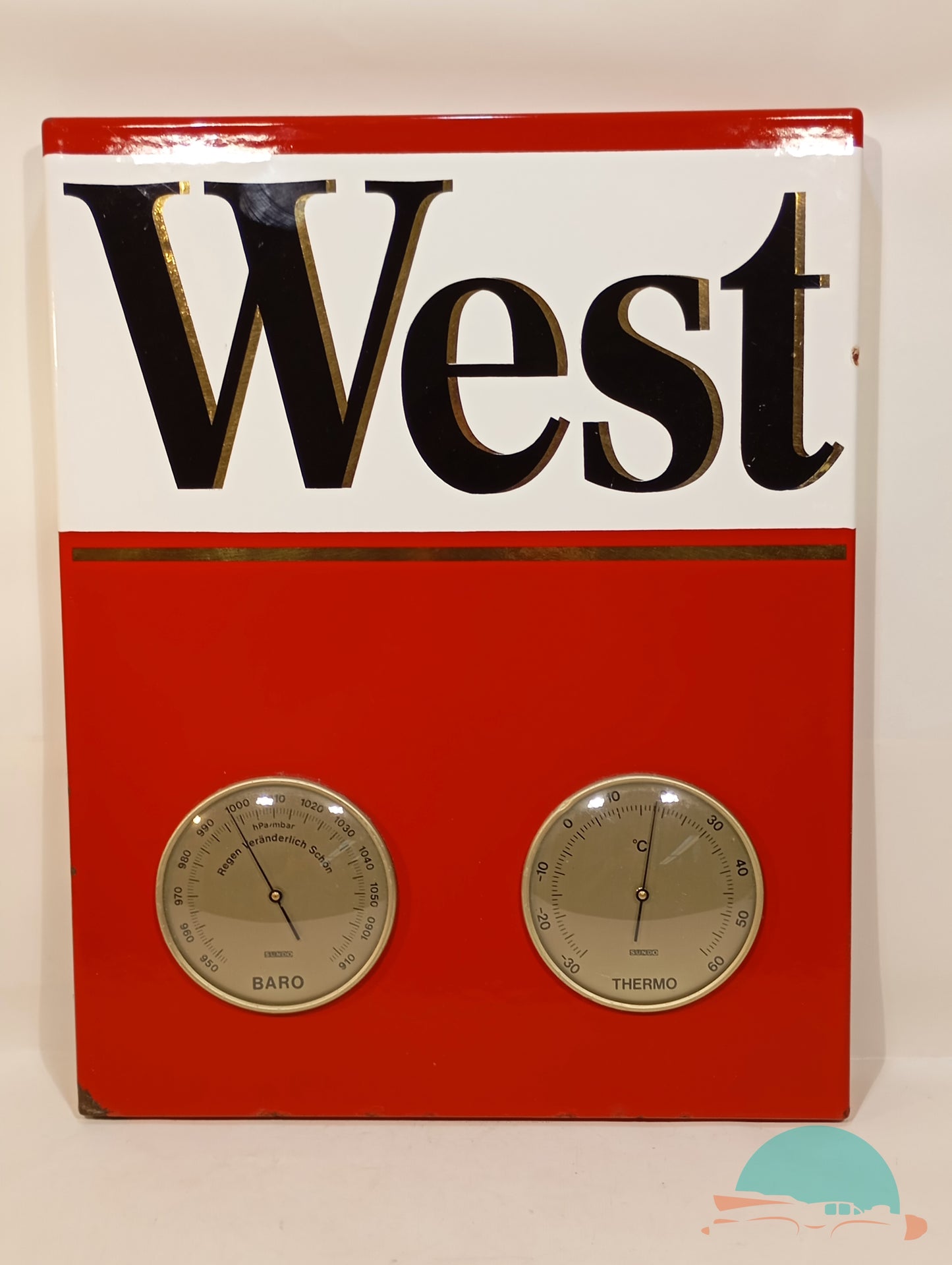 West Zigaretten Barometer Thermometer