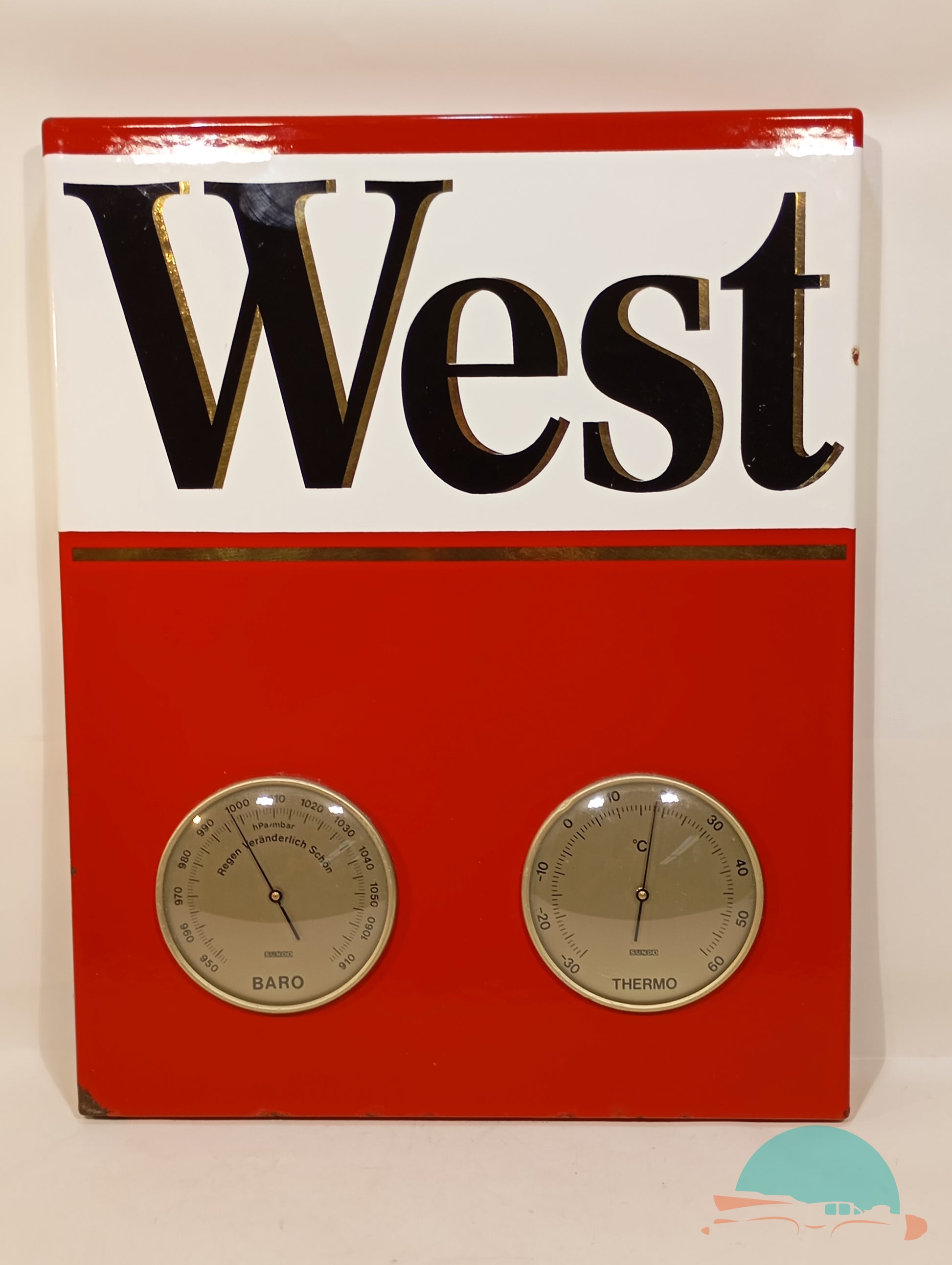 West Zigaretten Barometer Thermometer