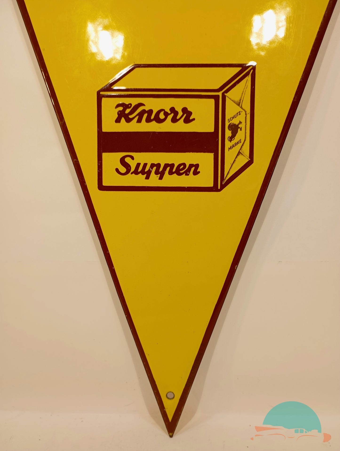 Emailschild Knorr Suppen Würfel