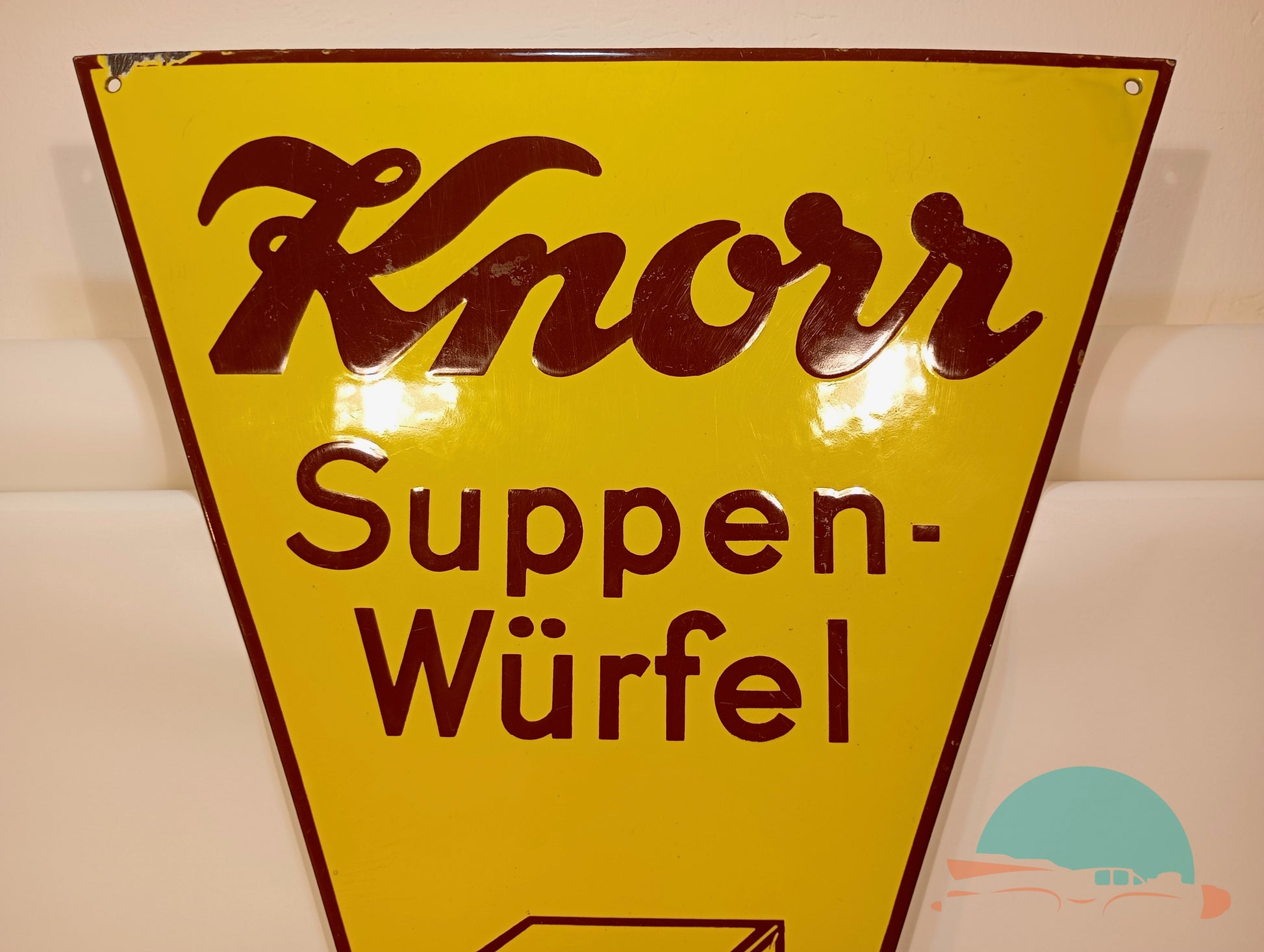 Emailschild Knorr Suppen Würfel