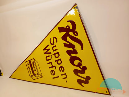 Emailschild Knorr Suppen Würfel