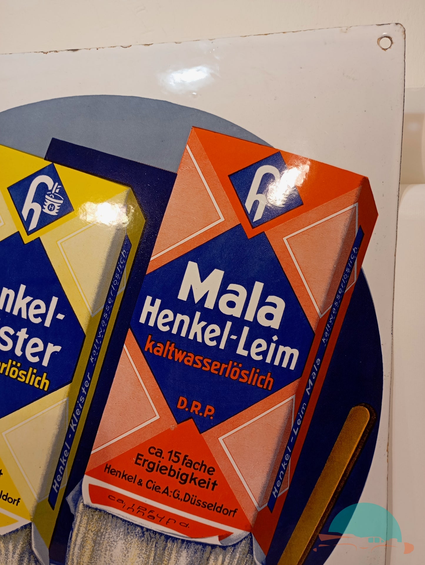 Emailschild Henkel Kleister