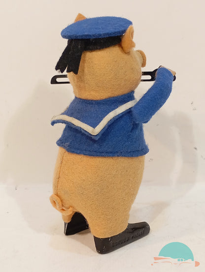 Schuco Tanzfigur 980 2 Schweinchen mit Geige im Originalkarton (75053)