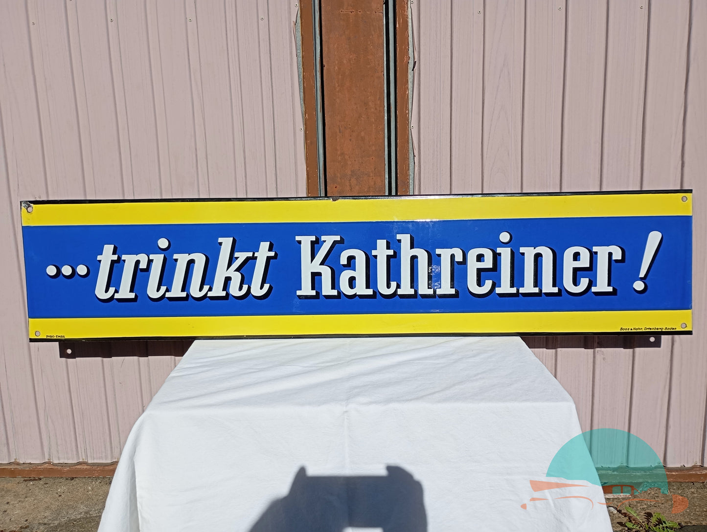 Emailschild Trinkt Kathreiner
