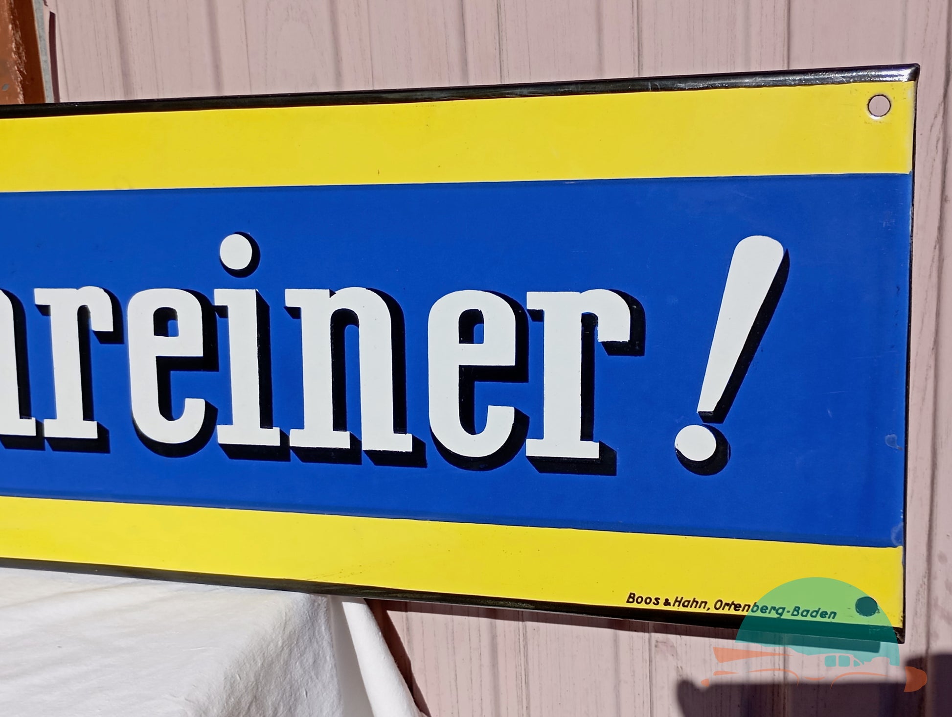 Emailschild Trinkt Kathreiner