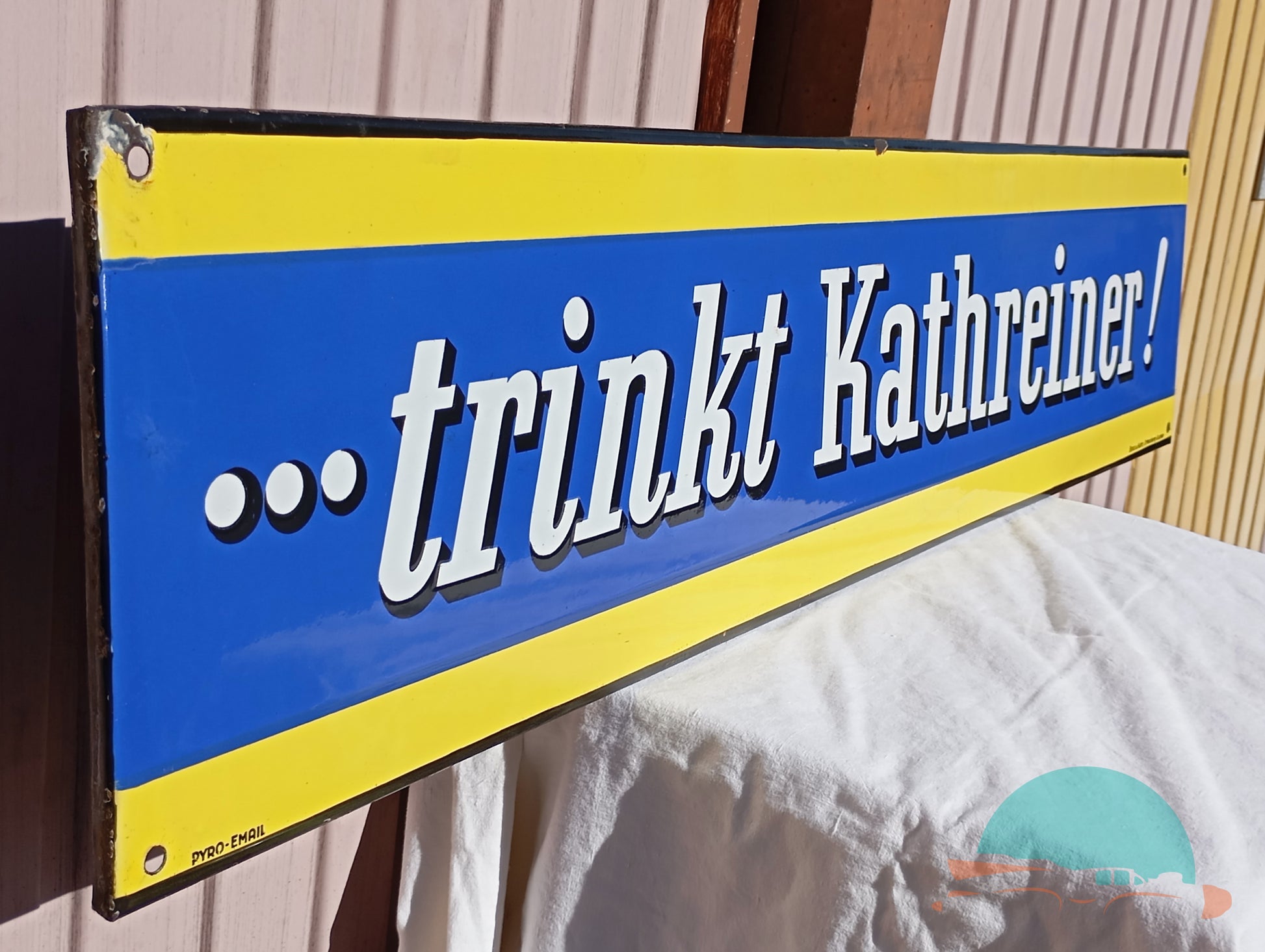 Emailschild Trinkt Kathreiner
