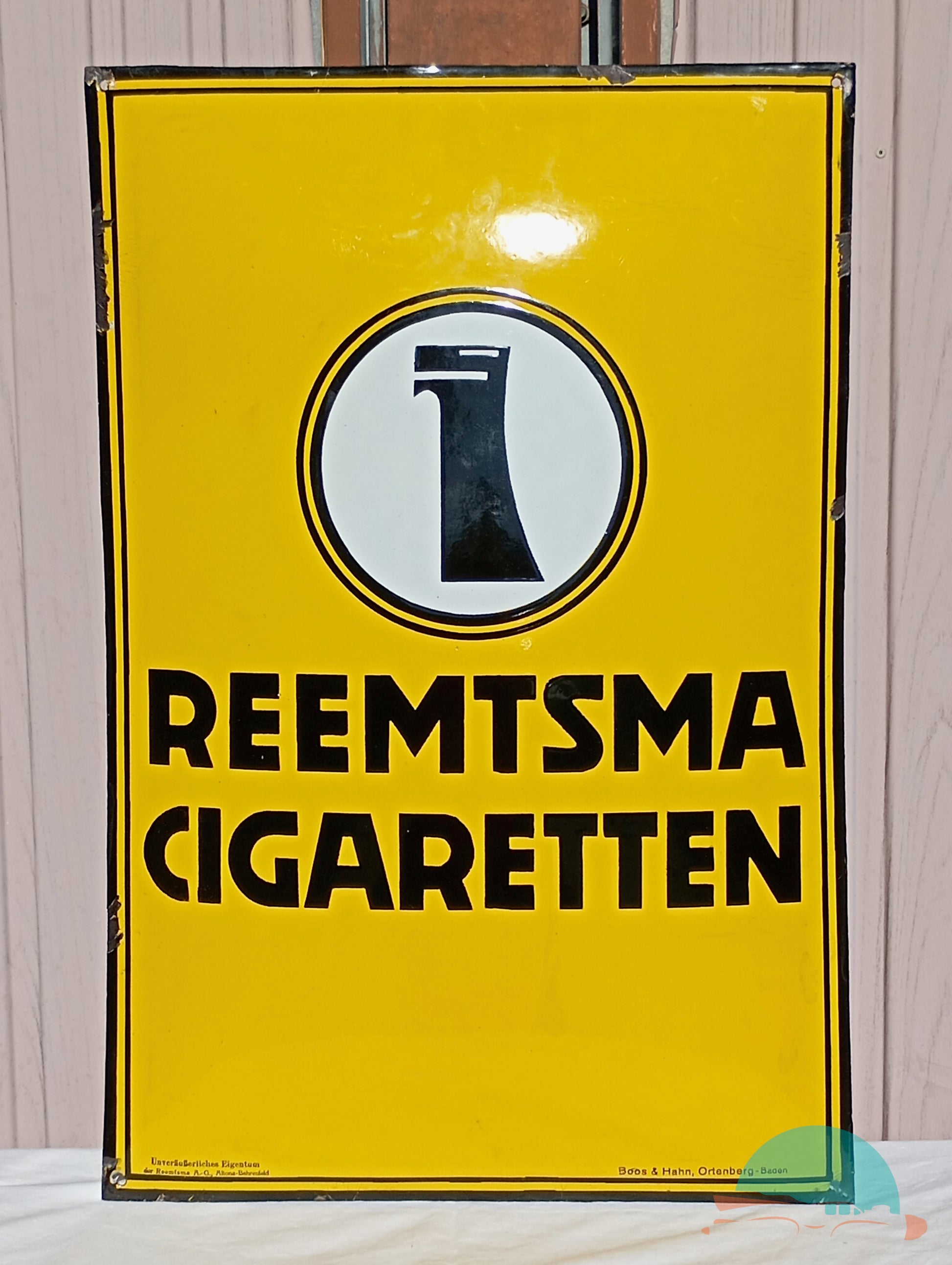 Emailschild REEMTSMA CIGARETTEN