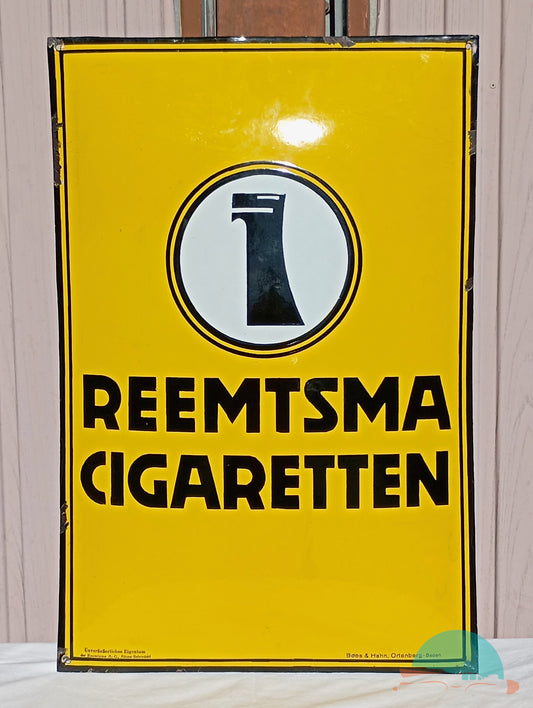 Emailschild REEMTSMA CIGARETTEN