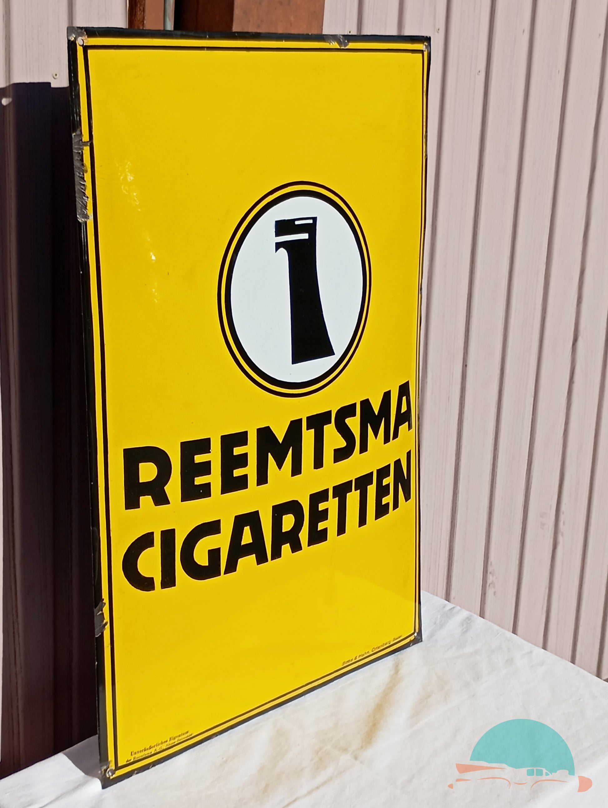 Emailschild REEMTSMA CIGARETTEN