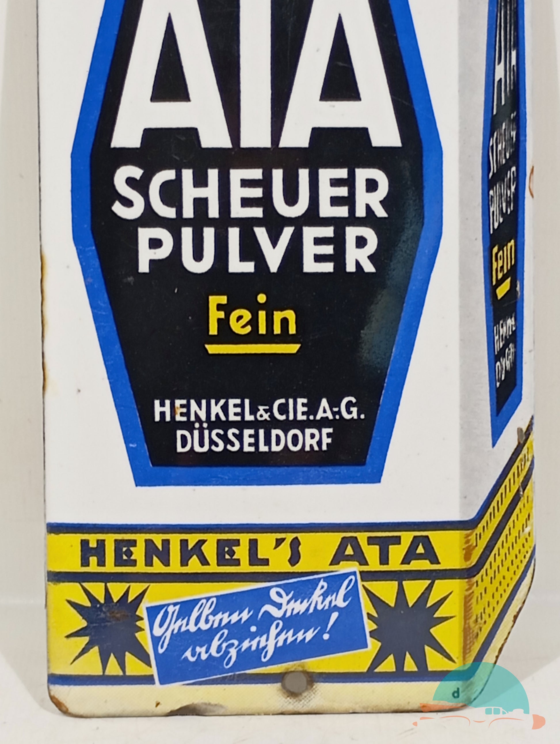 Emailschild Türschild Henkel ATA Scheuerpulver