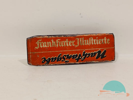 Frankfurter Illustrierte Zeitung Nachtausgabe Zeitungsklammer