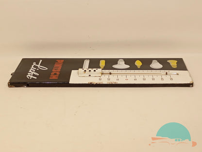 Emailschild Thermometer Pintsch Licht
