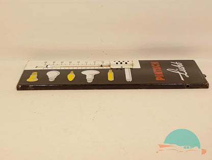 Emailschild Thermometer Pintsch Licht