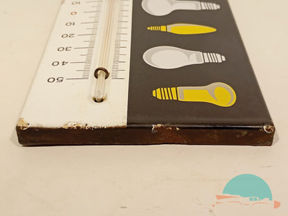 Emailschild Thermometer Pintsch Licht