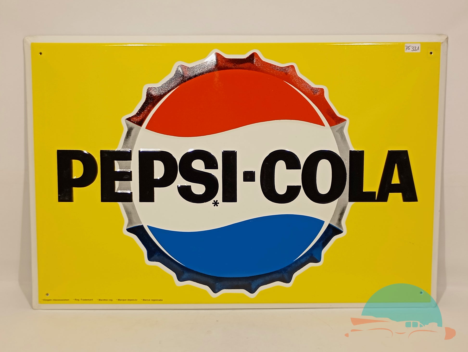 Blechschild Pepsi Cola Kronkorken