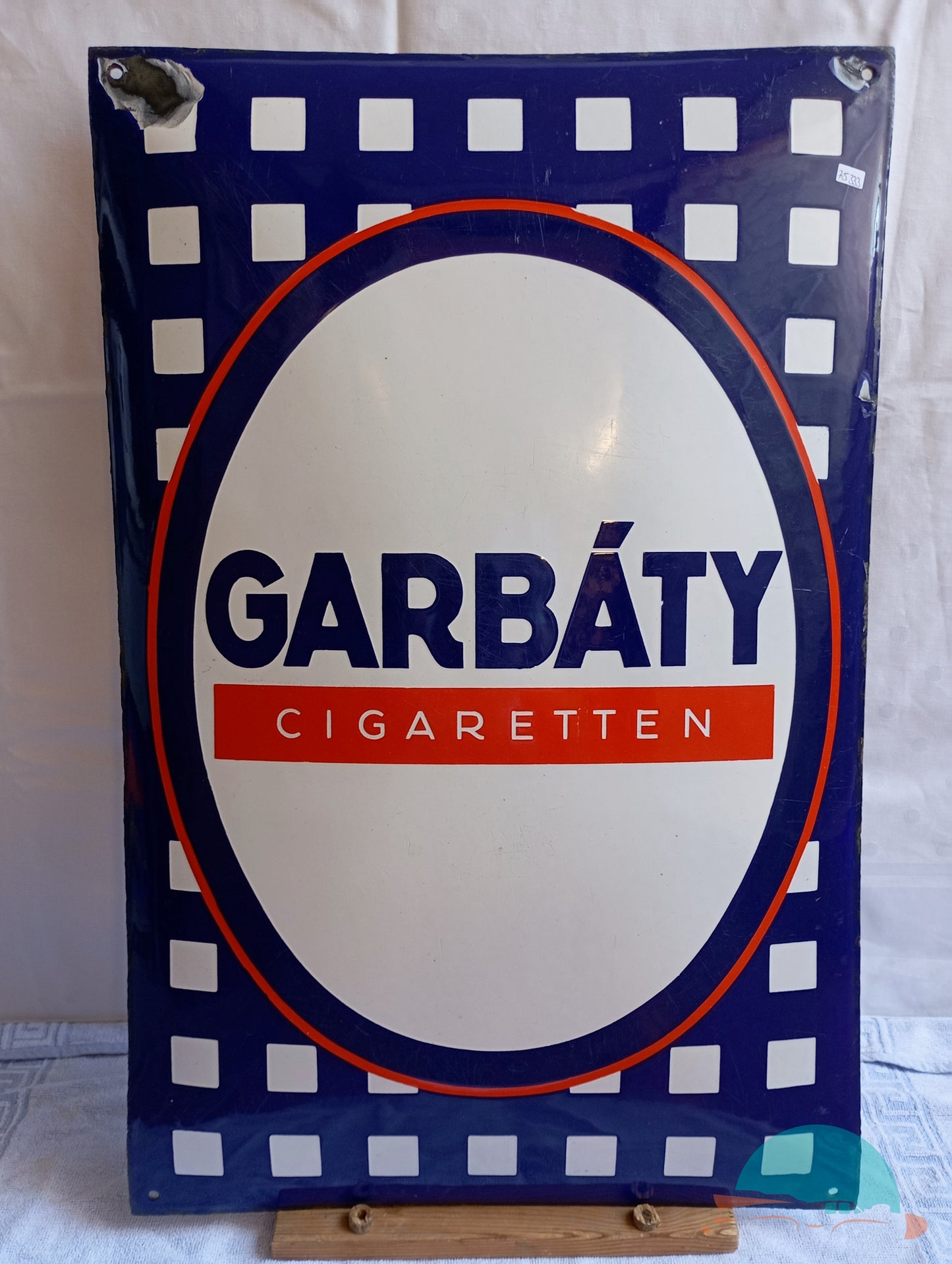 Emailschild GARBÁTY Cigaretten