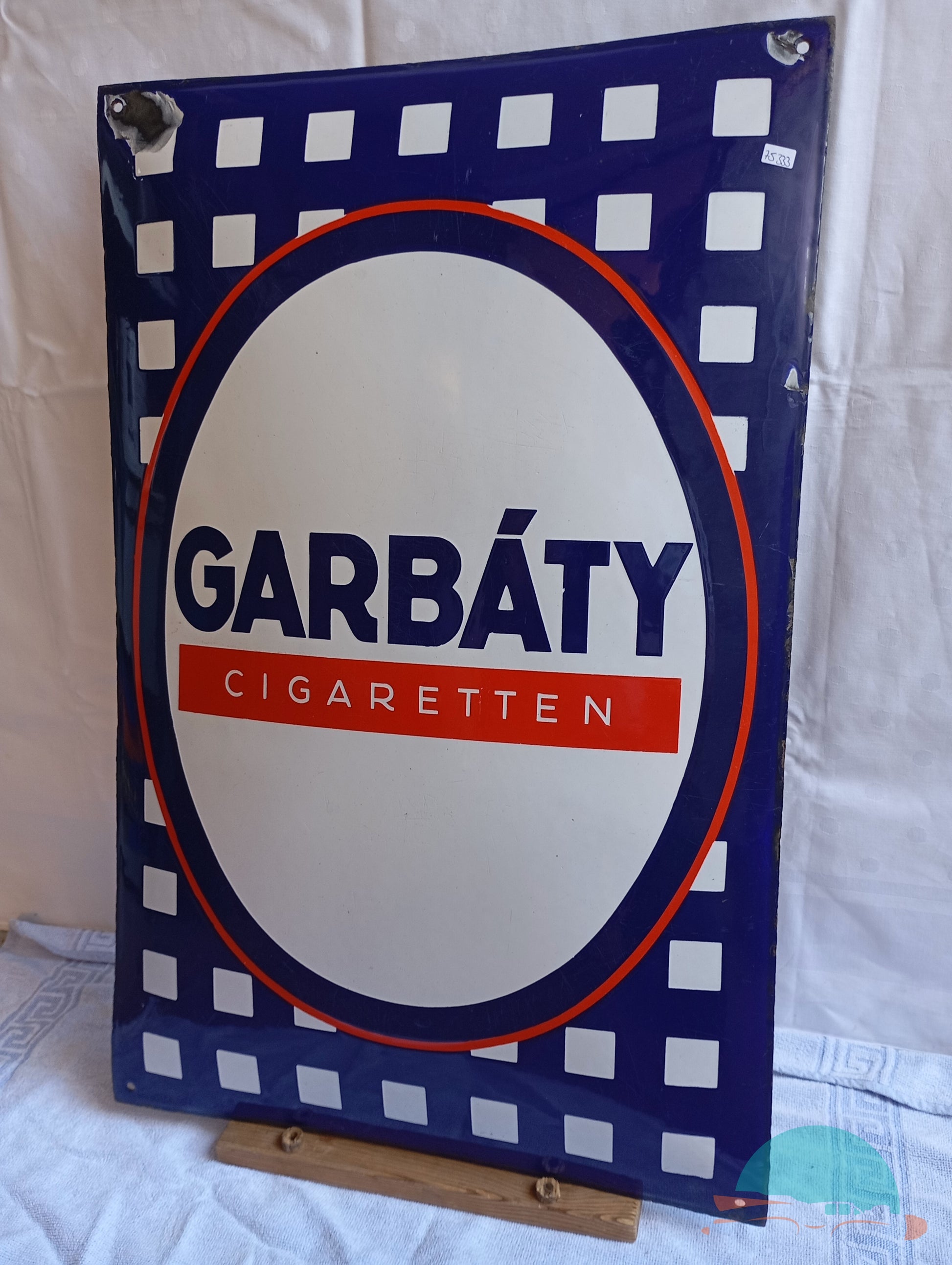 Emailschild GARBÁTY Cigaretten