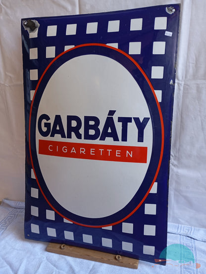 Emailschild GARBÁTY Cigaretten