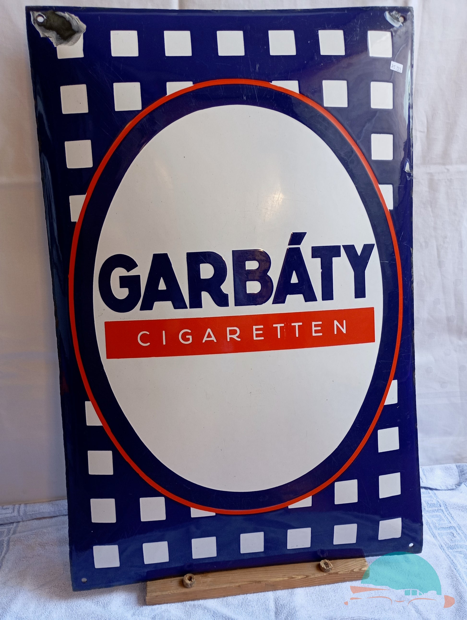 Emailschild GARBÁTY Cigaretten