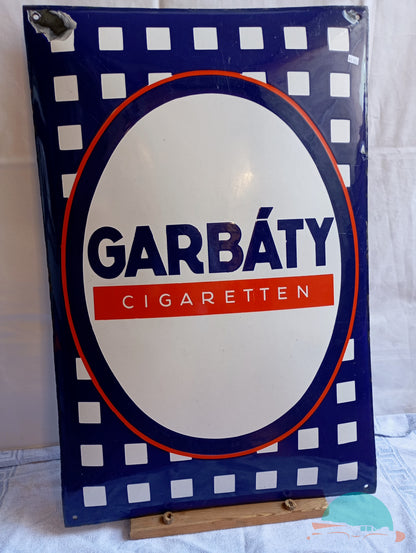 Emailschild GARBÁTY Cigaretten