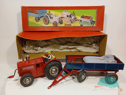 Gama Traktor mit Anhänger Vorkrieg im Originalkarton (75368)