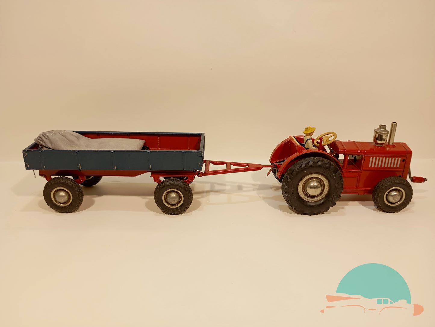 Gama Traktor mit Anhänger Vorkrieg im Originalkarton (75368)