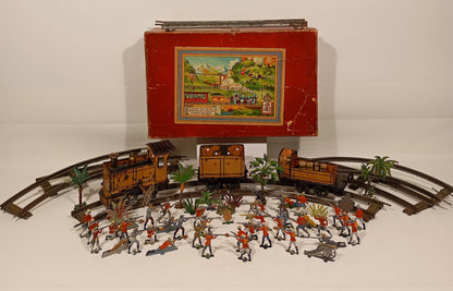 Issmayer Panzerzug Spur 0 – außergewöhnliches Zugset um 1880 (73752)