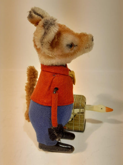 Schuco Tanzfigur Fuchs mit Gans im Koffer (71247)