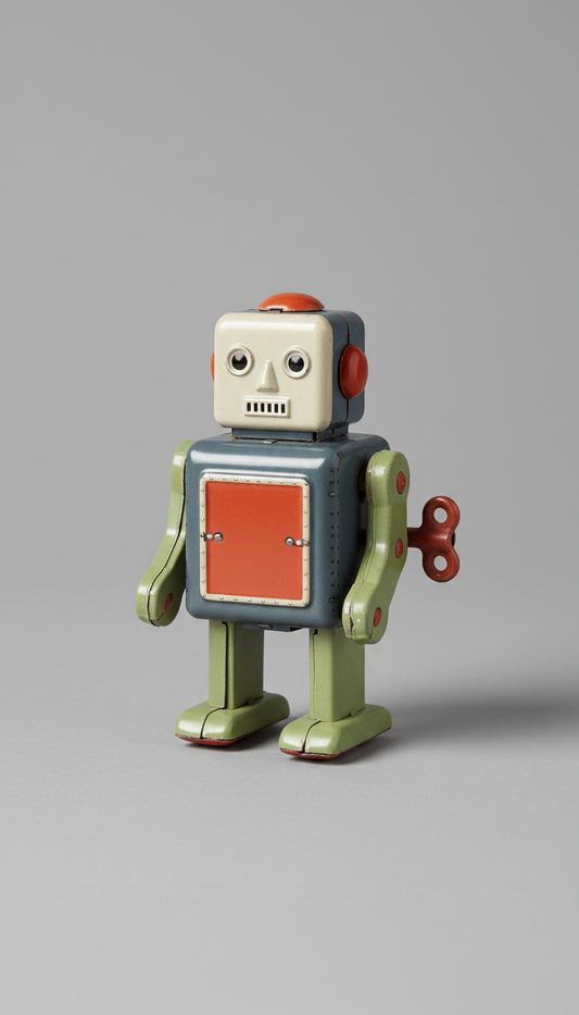 Blech-Roboter mit Aufziehmechanik 1960er