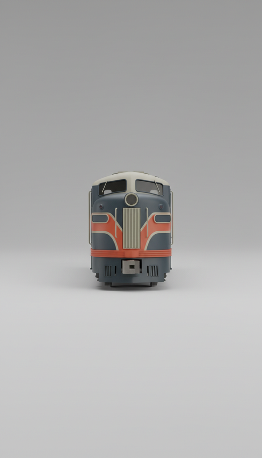 Metall-Lokomotive mit Kupplung 1970er