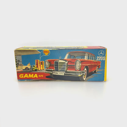Gama Mercedes Heckflosse 220S Nummer 475 im Originalkarton (74665)