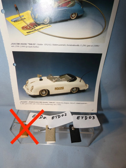 Distler Electromatic 7500 Porsche Kunstlederschlüssel schwarz