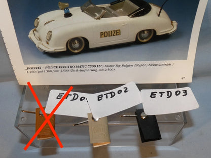 Distler Electromatic 7500 Porsche Kunstlederschlüssel schwarz
