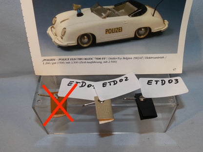 Distler Electromatic 7500 Porsche Kunstlederschlüssel schwarz