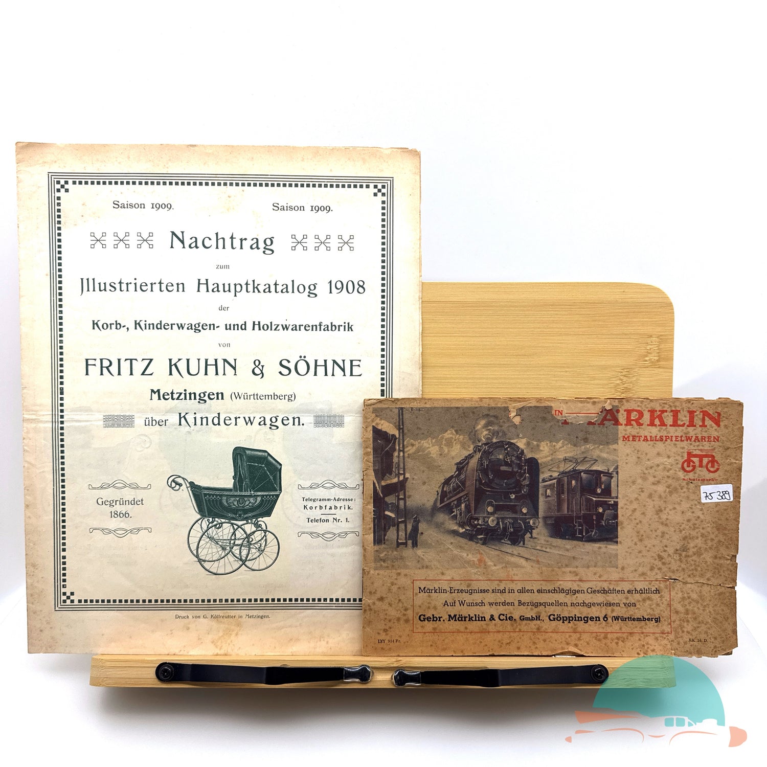 Originale Kataloge Märklin und Fritz Kuhn und Söhne von 1908