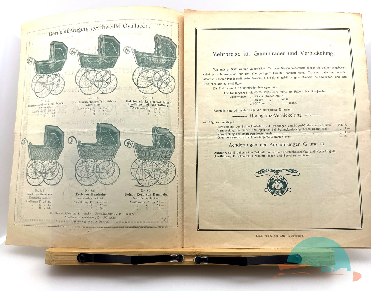 Originale Kataloge Märklin und Fritz Kuhn und Söhne von 1908