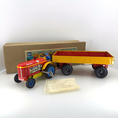 Gescha Traktor mit Anhänger im Originalkarton (75730)