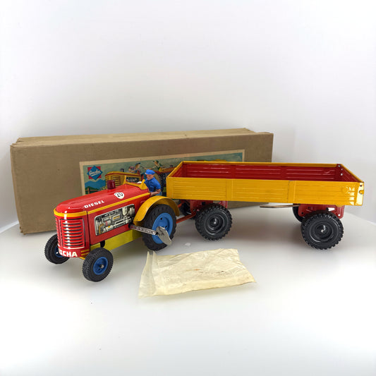 Gescha Traktor mit Anhänger im Originalkarton (75730)